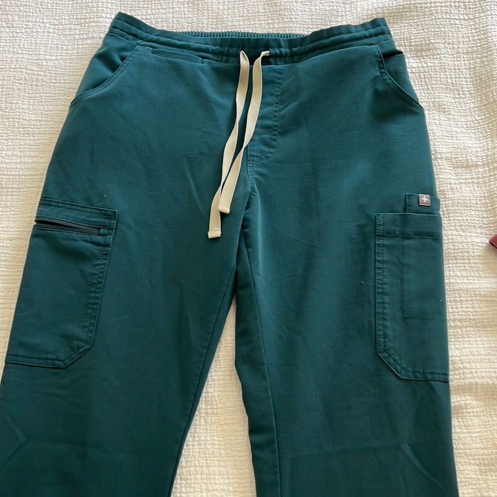 FIGS Yola Skinny Scrub Pants- Caribbean Blue